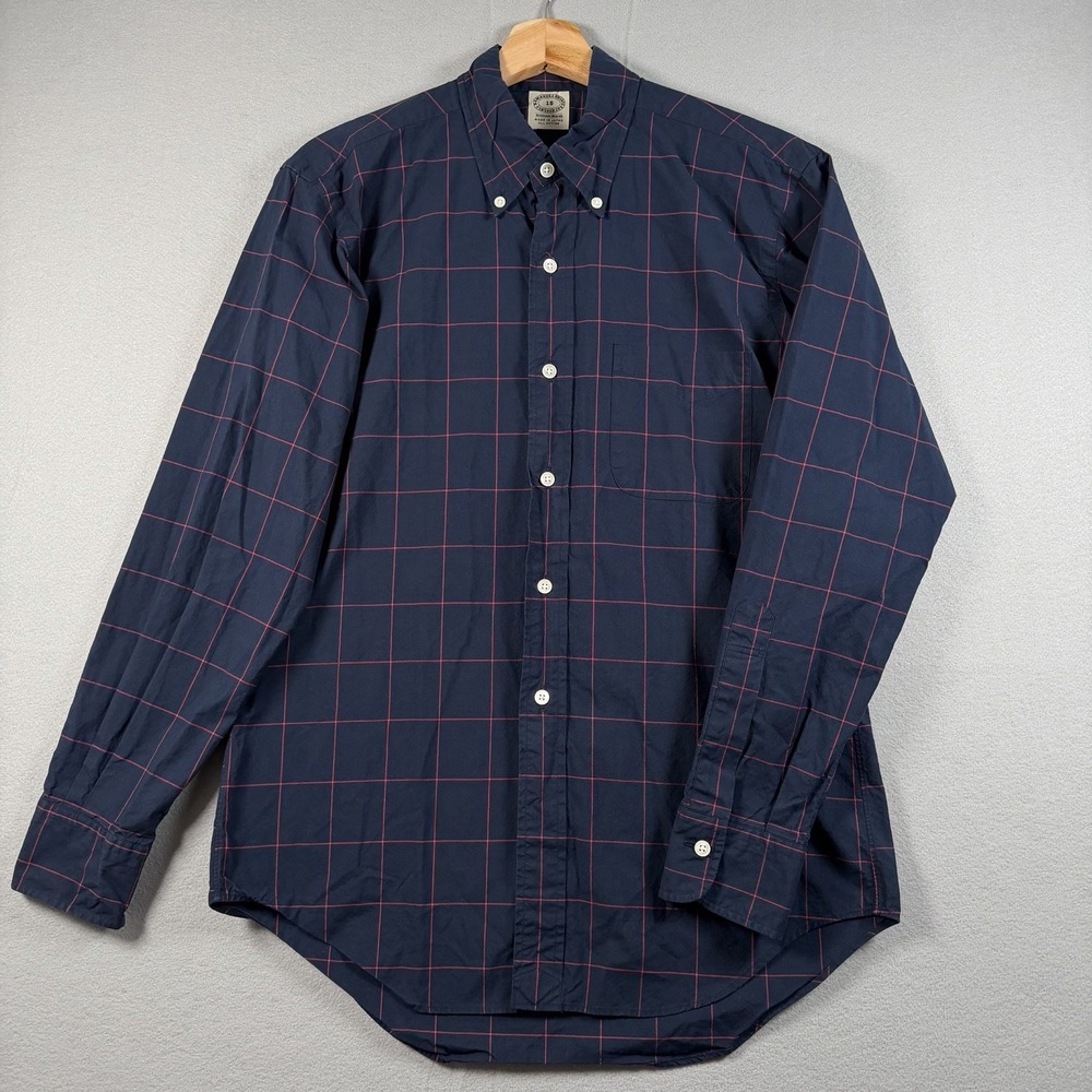 Kamakura Graham Marsh Vintage Ivy Oxford Shirt Mens 15 Blue Check Made In Japan